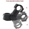 28.6Mm 31.8Mm Bike Stem Aluminum Alloy Adjustable Angle Adjustable Bike Stem Black For 28.6Mm Front Fork Tube, 31.8Mm Handle