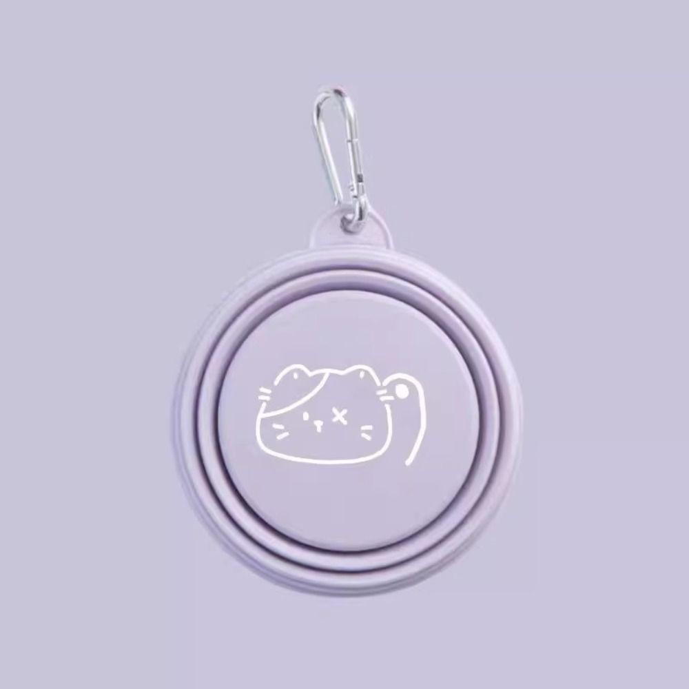 Collapsible Puppy Water Food Container Silicone Pet Supplies Durable Feeder Dish Bowl Cat