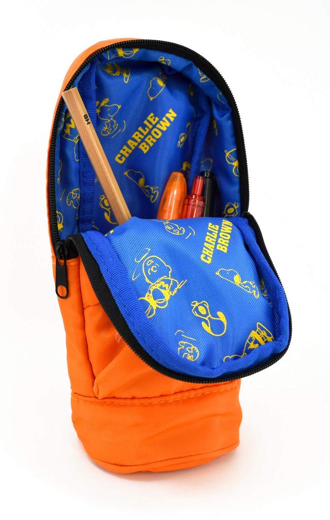 Delfino PEANUTS Vertical Pencil Case with Snoopy Food Dish P-13409