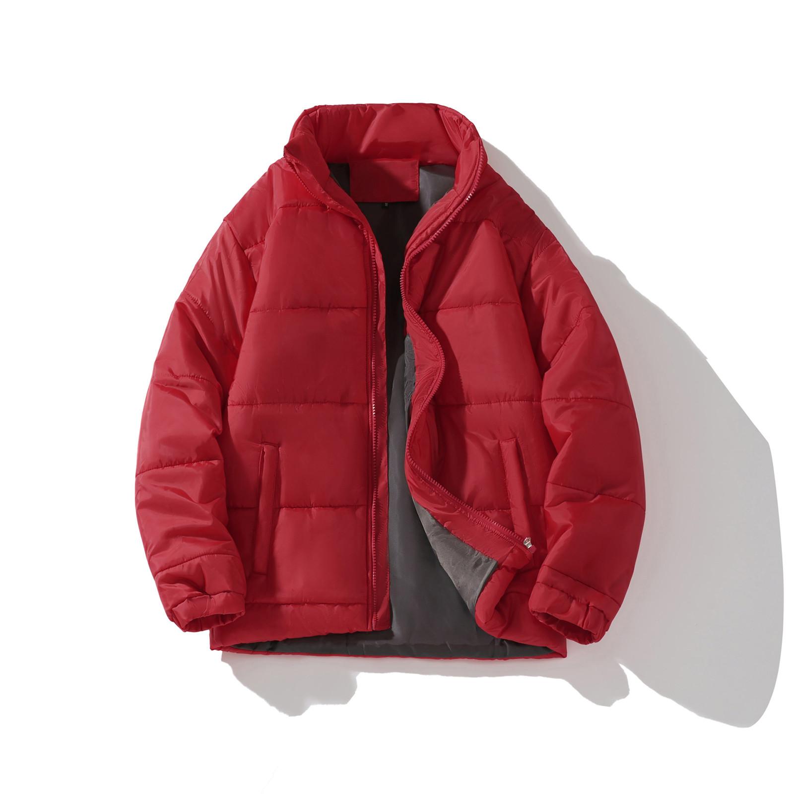 

Зимнее пальто, теплое облегающее толстое пальто, повседневная куртка, верхняя одежда, верхняя блузка XXXL красный