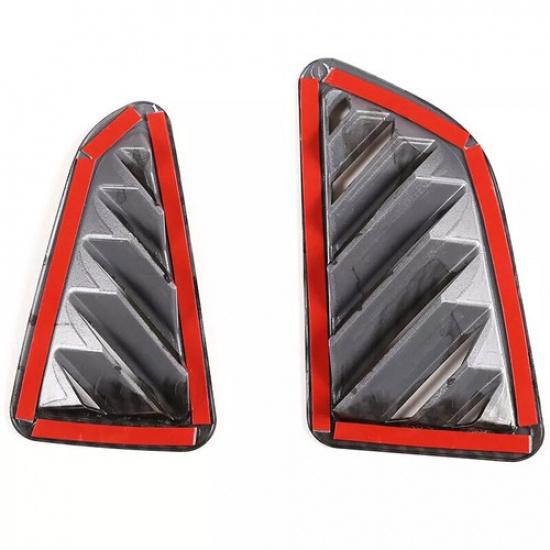 Fiber trument Side Air Outlet Vent Frame Cover Trim For BMW 7 Series 2009-14