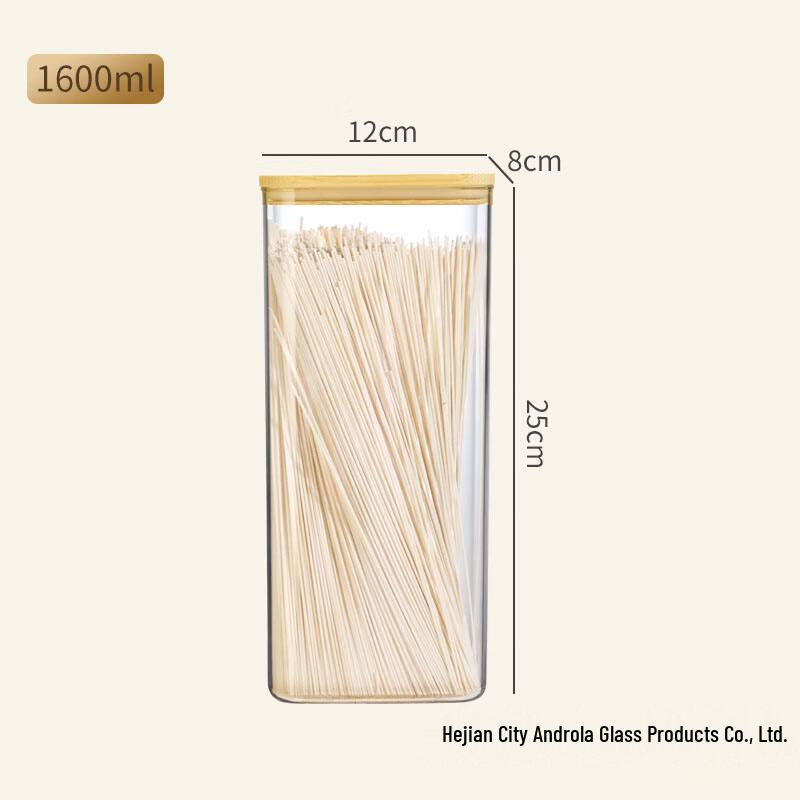 Zhishi High Borosilicate Glass Rectangular Food Storage Container