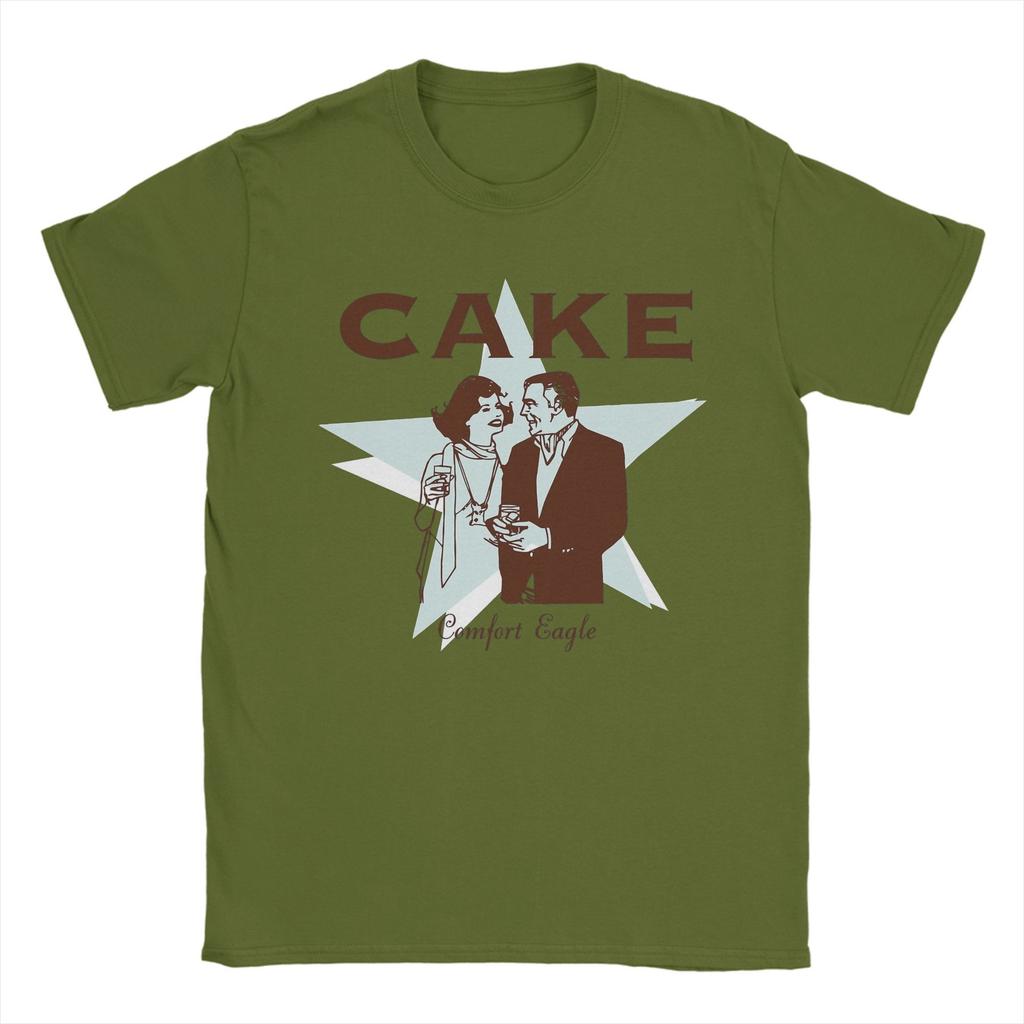 Camiseta Confortável Casual Bolo Águia para Homens Gola Redonda Algodão Camisetas Mangas Curtas Camisetas Tops Estampados Gráficos