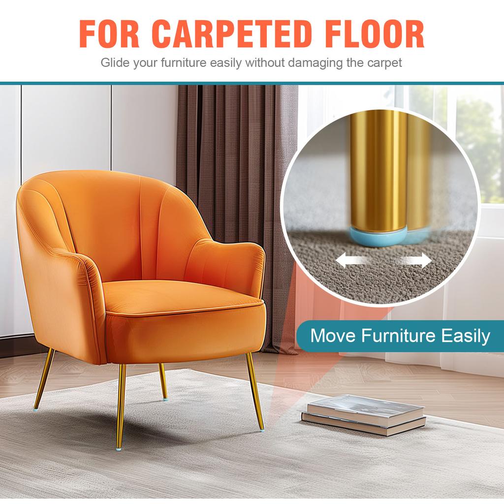 Furniture Anti Slip Pads Silent Anti-Sliding Foot Mat for Bed Table Sofa Dining Chair Heavy Duty Furniture Leg Mat Thickened Pad