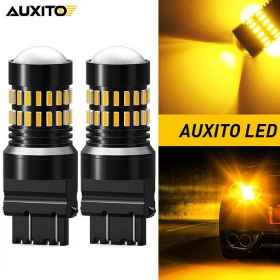 AUXITO 3156 3157 4157 LED Signal Turn Light Bulbs CANBUS Anti Hyper Flash Amber