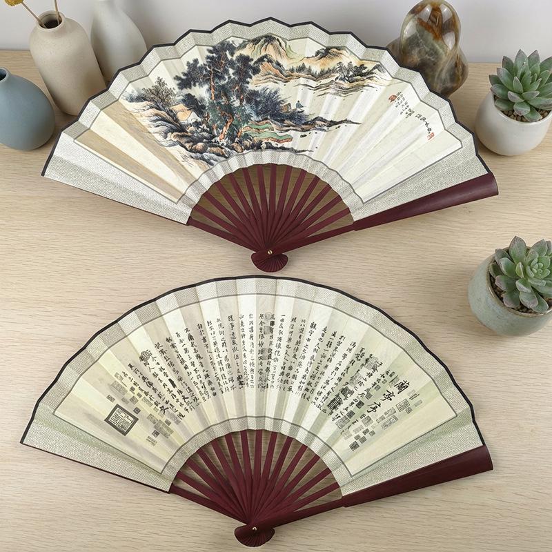 8" & 10" Blank Silk Students' Calligraphy and DIY Folding Fans
