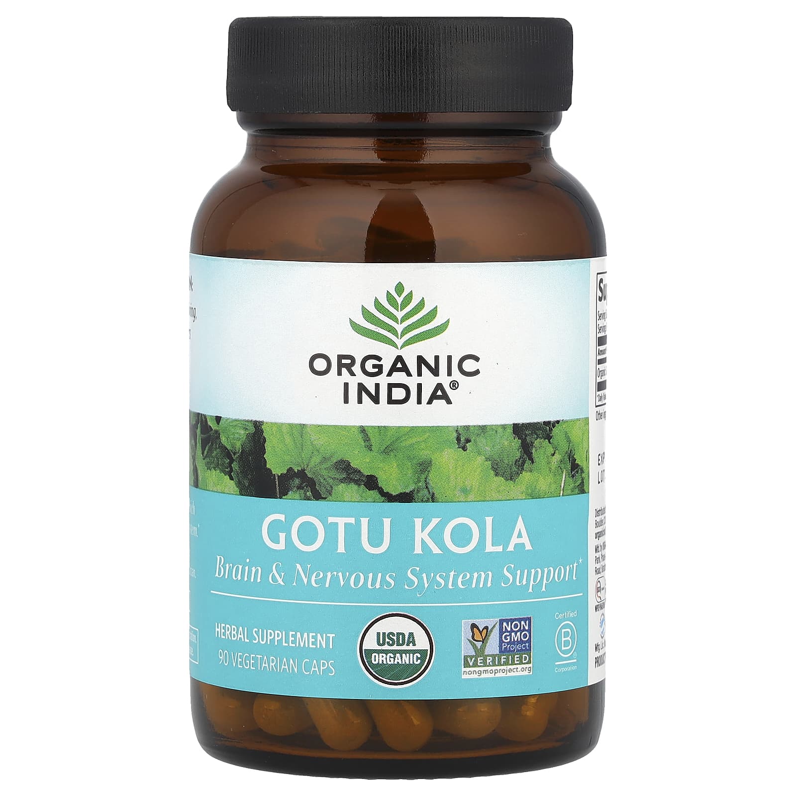 

Gotu Kola, Veggie Capsules 90 (350Mg per capsule)