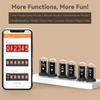 Colorful Digital Lighting Mini IPS Nixie WIFI Desk Clock for Gaming Room Elekstube Desktop Decorative Digital Clock