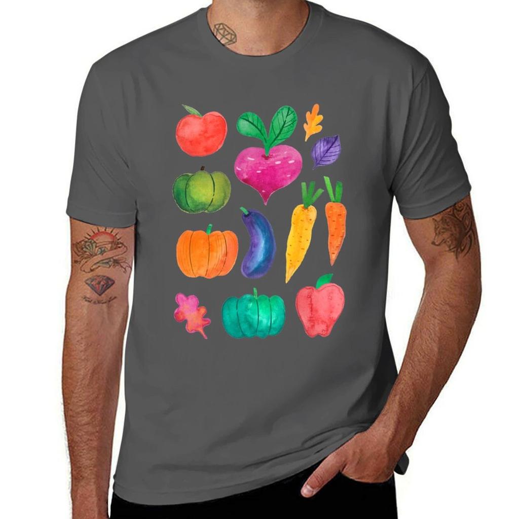 Veggies Tshirt Utility Work Short Sleeve Top