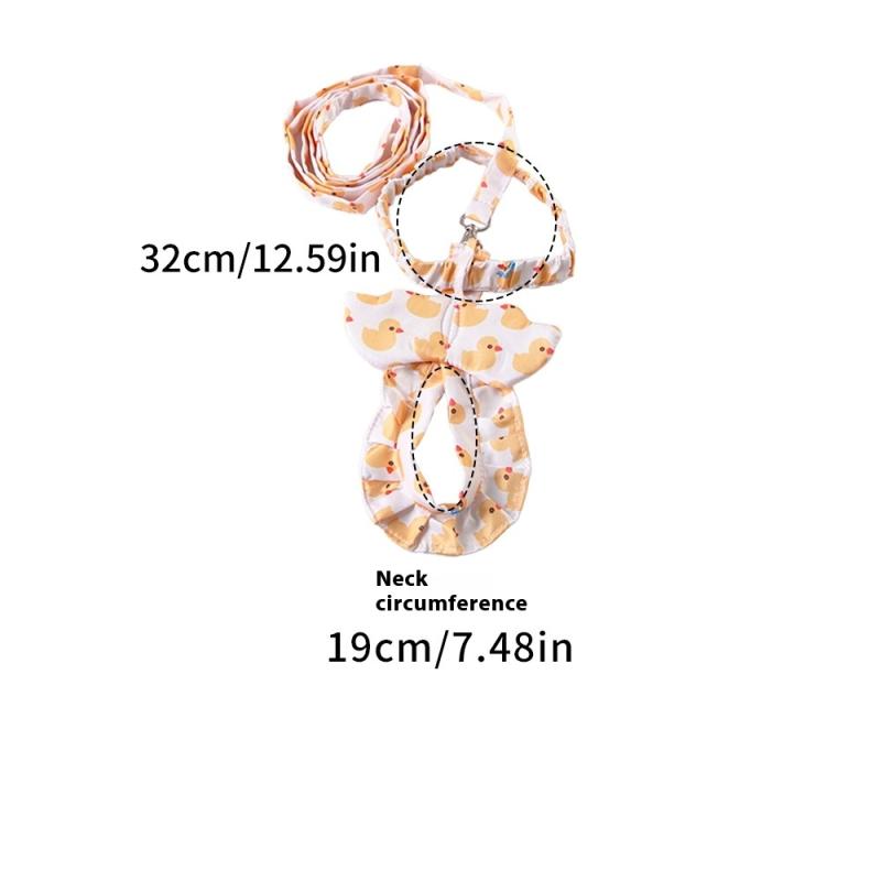 

Милые мультяшные регулируемые подгузники для домашних питомцев гуся, курицы, утки, кавайный поводок, нагрудный ремень, веревка, нагрудный ремень для гуся, товары для домашних питомцев для улицы