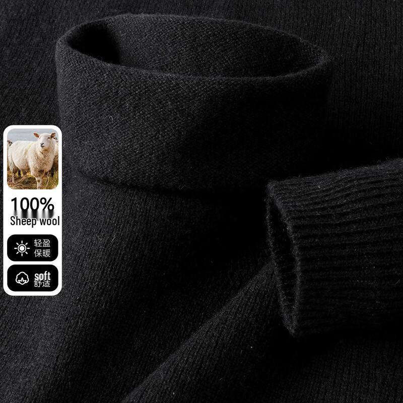 SNOWFLYING Women's Turtleneck 100% Wool Sweater