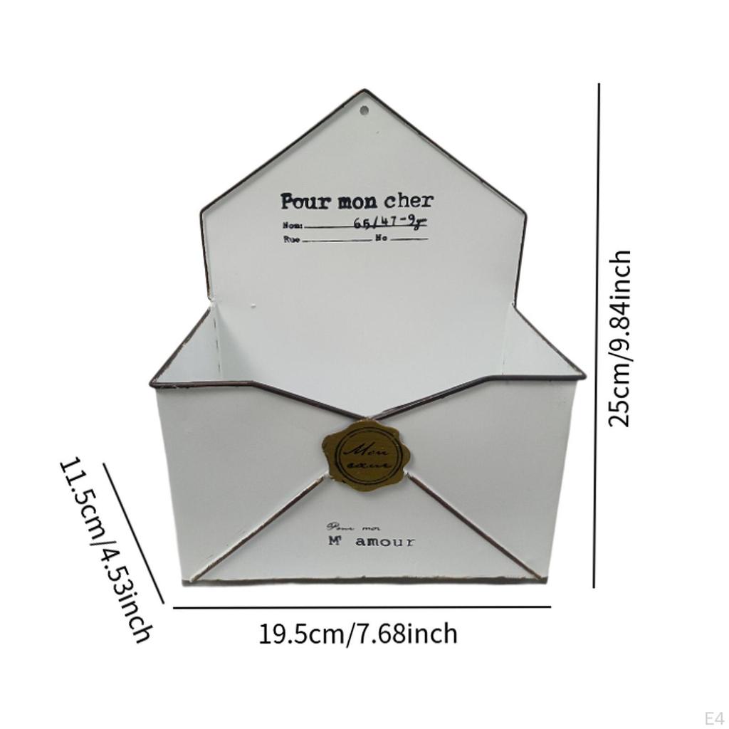 Chic Metal Wall Planter Flower Holder Front Door Basket,Wall Vase Rustic for Farmhouse Indoor