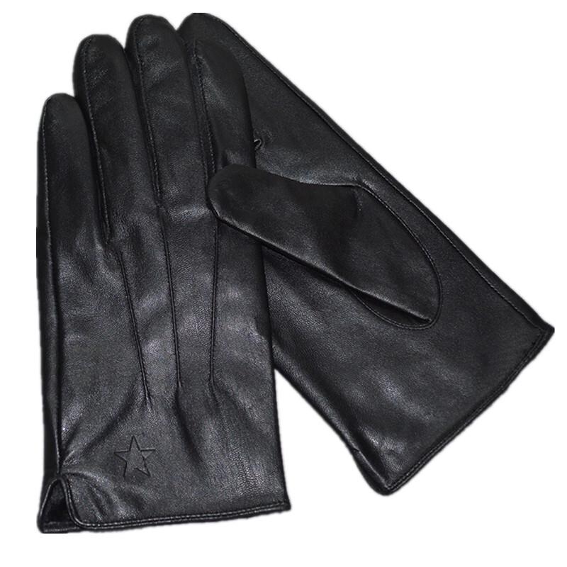 Chuanjunxing Men s Sheepskin Lined High Elastic Training Gloves Small