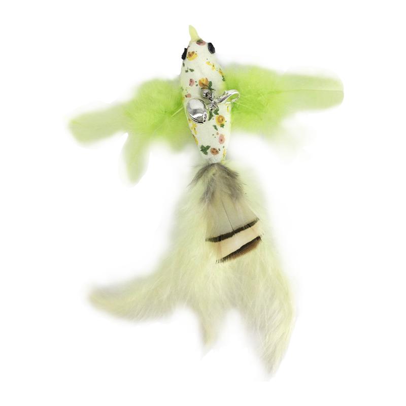 Interactive Cat Toy Handfree Cat Stick Playing Kitten Playing Teaser Wand Toy Suction Cup Bird/Feather Cat Wand Pet Supplies
