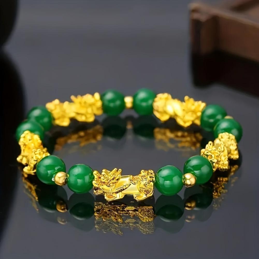 PiXiu Wealth Bracelet - Infused with prosperity and luck, a sparkling faux jewelry gift.