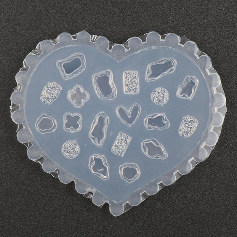 Forma do zdobienia paznokci 3D Silikonowa Kombinacja Forma Dekoracyjna Łuk do Zdobienia Paznokci Narzędzie do Tworzenia Zdobień Paznokci Silikonowy Szablon do Rzeźbienia Forma