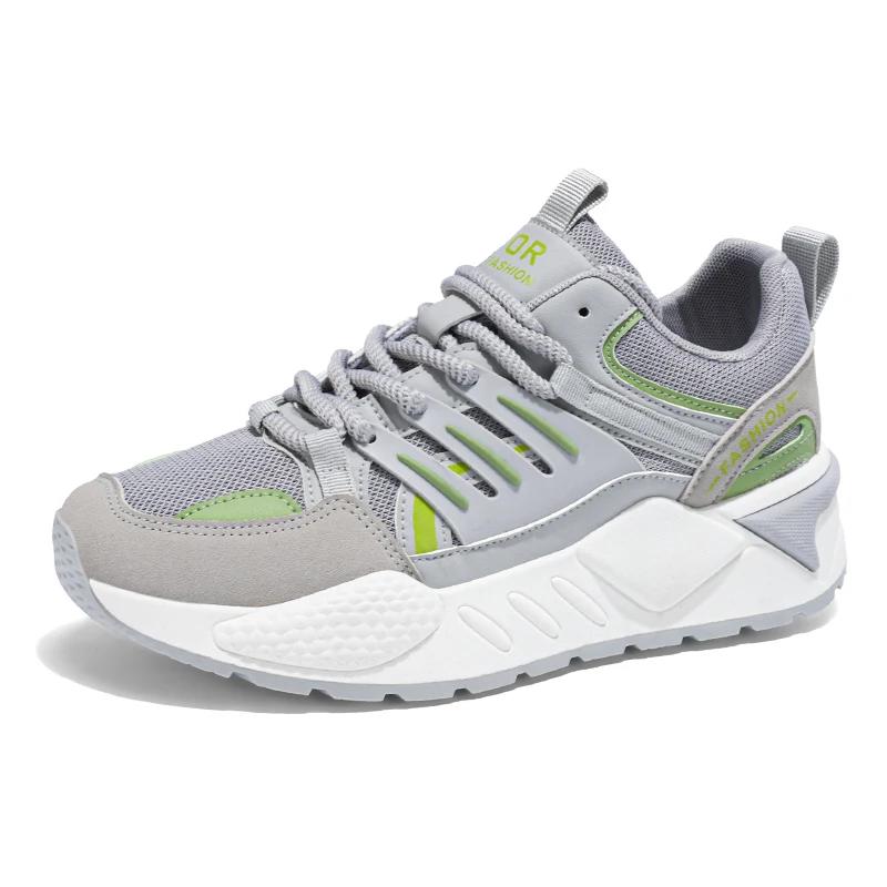 

Мужская обувь на платформе, мужские кроссовки 2025/Новинка/Вулканизированная обувь для мужчин, повседневная обувь для бега, большой размер, горячие мужские кроссовки 39 серый