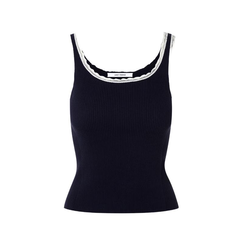 

Lancy Basic Sleeveless Lace Camisole XL