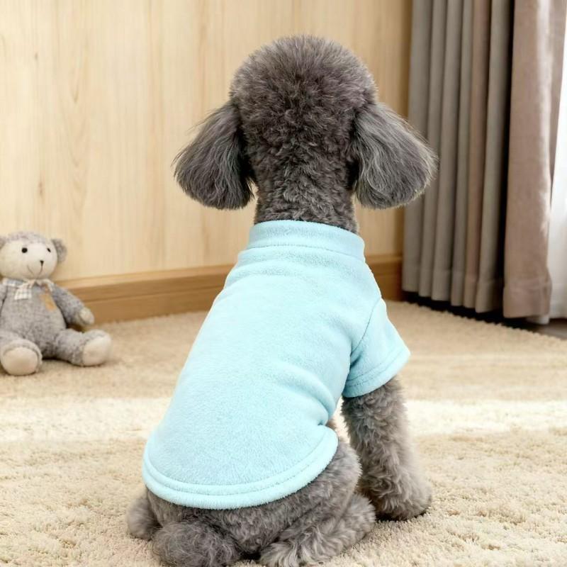Warm Fleece Pet Vest Small Dogs Cats Winter Thick Cozy Outfit Teddy Bichon Schnauzer