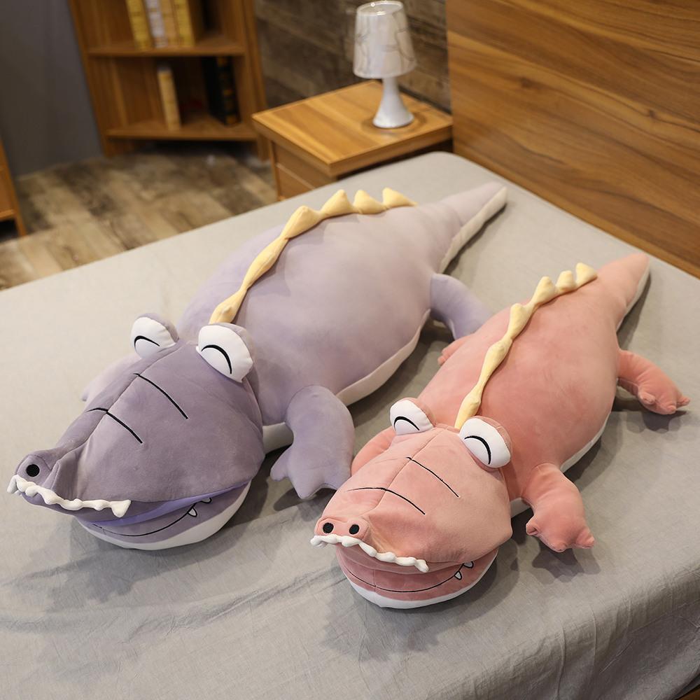 New Creative Plush Toys Super Soft Stuffed Plush Animals Dinosaur Cosplay Crocodile Toy Sleeping Pillow Christmas Gift