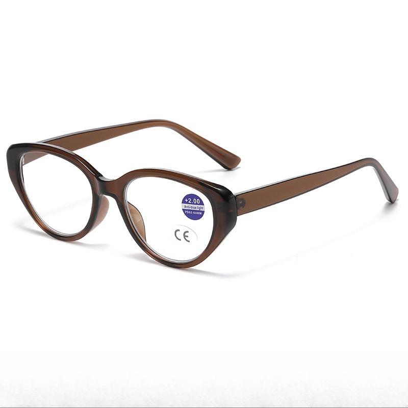 Retro Cat Eye Reading Glasses Unisex Hd Clear Lens Blue Light Blocking Leisure Fashion Eye Protection Eyeglasses 0 To +4.0