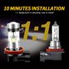 2PCS 9005 HB3 9006 HB4 LED Headlight 12V LED Fog Bulbs H8 H11 H16(JP) Daytime Running Lamps Super Bright 6000K White 12V 100W