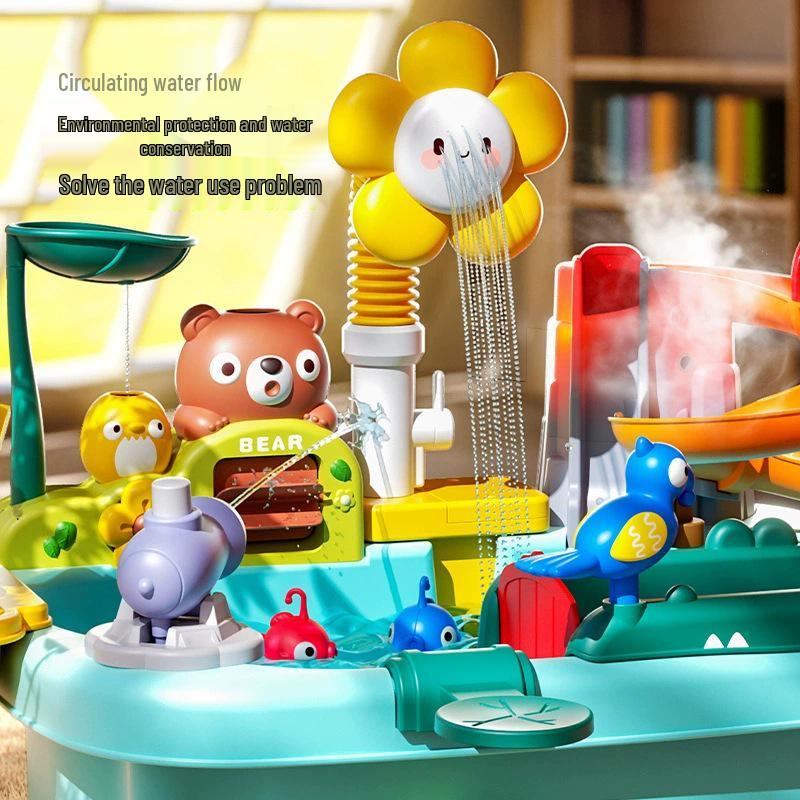 Kids' Electric Dishwashing Station & Water Play Basin Toy
