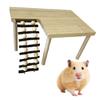 Wooden Climbing Ladder Jumping Platform Toy for Hamster Small Pet Safe Play Environment Corner Entertainment Accessory