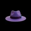 Fashion Pure Wool Top Hat British Style Felt Hat Bow Webbing Feather Decorative Felt Hat