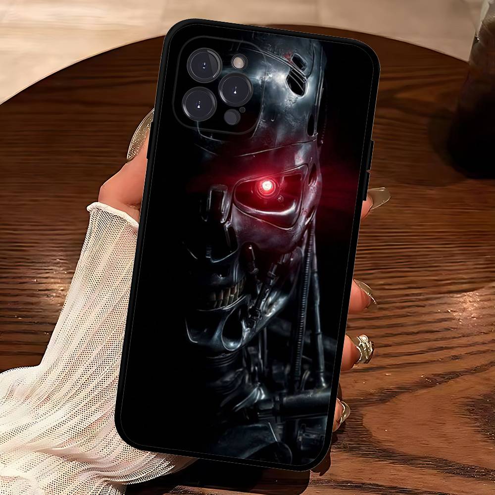 Sci Fi Movie The T-Terminator For Iphone 17 16 15 11 13 14 Pro Max Plus 12 Mini Black Shell Cover Phone Case