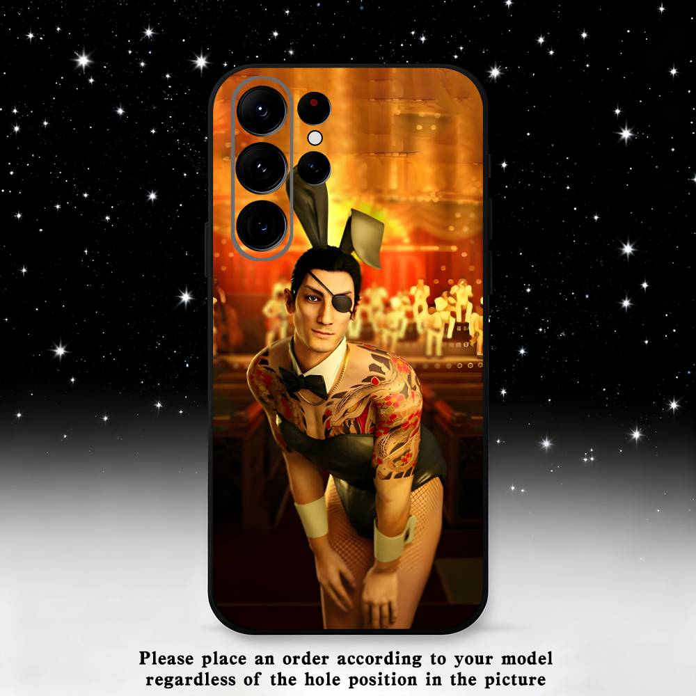 

Game Y-Yakuza 0 Phone Case For Samsung S25,S24 Ultra,S20,S30 plus,S22 plus,S23,S30 Ultra 5G Silicone Black Shell Samsung S25