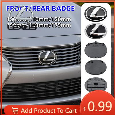 Interior Stickers 3D Front Grille Emblem Rear Trunk Badge For CT200h IS ES NX RX UX GX GS F Sport No ACC Radar Logo Replac