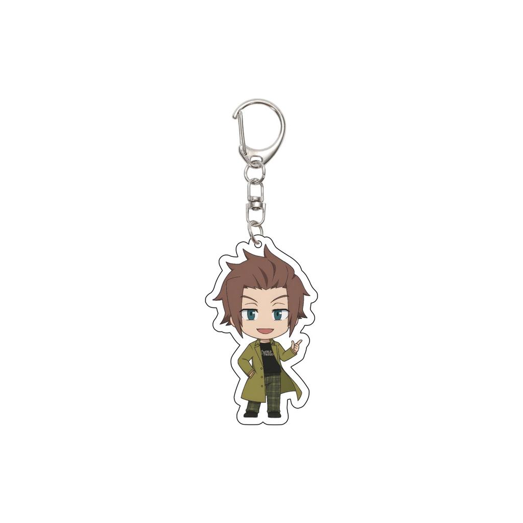 55MM Anime World Trigger Keychain Kuga Yuma/Jin Yuichi Key Chain Acrylic Model Plate Christmas Gifts