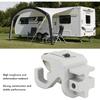 RV Awning Lower Rafter Claw, 2 Pcs RV Awning Rafter Rivet Heavy Duty Satin Aluminum Bracket for RVs Sunchaser II Awning