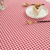 Tablecloth Around Cotton Linen Tassel Tablecloth Plaid Round Tablecloth Red Striped Lattice Table Map Wedding Cloth Cover