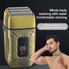 Men s Electric Beard Trimmer with 3 Heads Shaving Foil Razor Bald Head Shaver Full Body Washable Dry and Wet Use