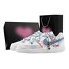 Court Vision 1 Baseball, Heart Box Abrasion Resistant Low Top Skateboard Shoes Men's White Blue DH2987-101(Team529--)