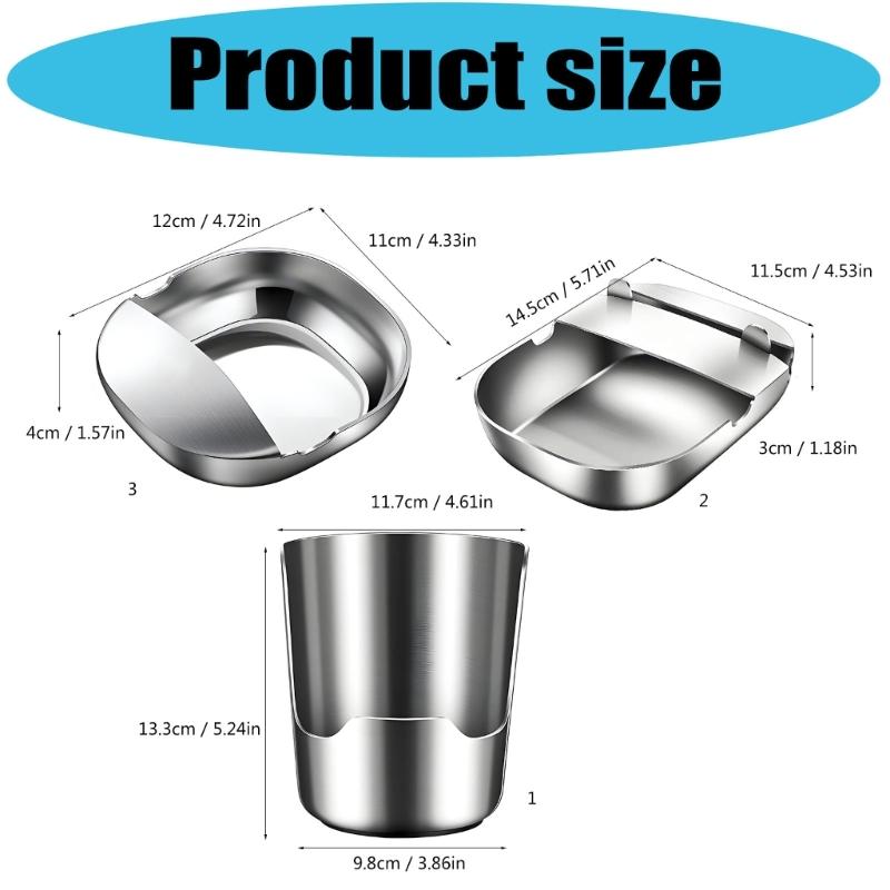 Stainless Steel Pot Lid Holder Cutting Board Stand, Freestanding Countertops Utensils Stand for Kitchen Cooking, Stove Side Use, and Meal Preps