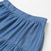 Chuyu Women's Faux Denim A-line Tiered Skirt