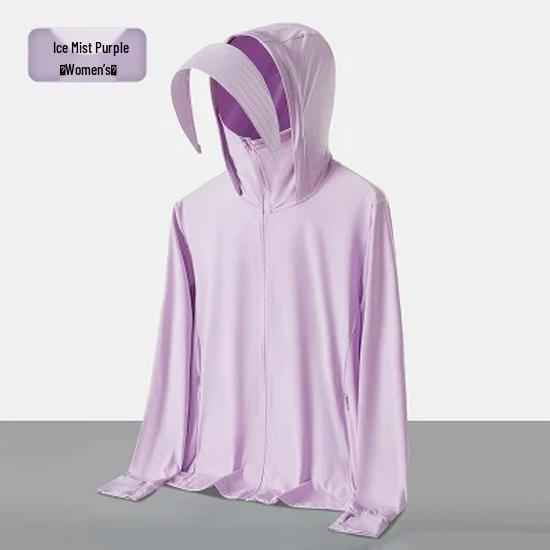 

Куртка с защитой от УФ-лучей UPF50+ из ледяного шелка: Мужская и женская легкая рубашка для рыбалки с капюшоном XL (Men 125-145 lbs, Women 115-130 lbs)