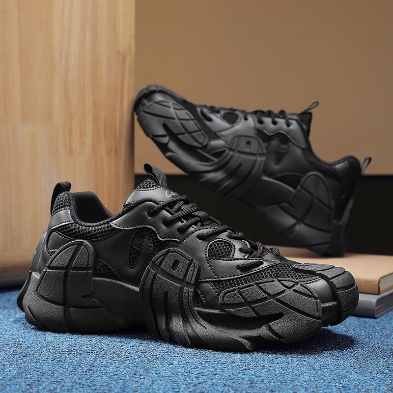 Men's Shoes New Summer Breathable Sports and Leisure Shoes Men's Outdoor Mesh Shoes Platform-soled Personalized Mecha Shoes Shoes