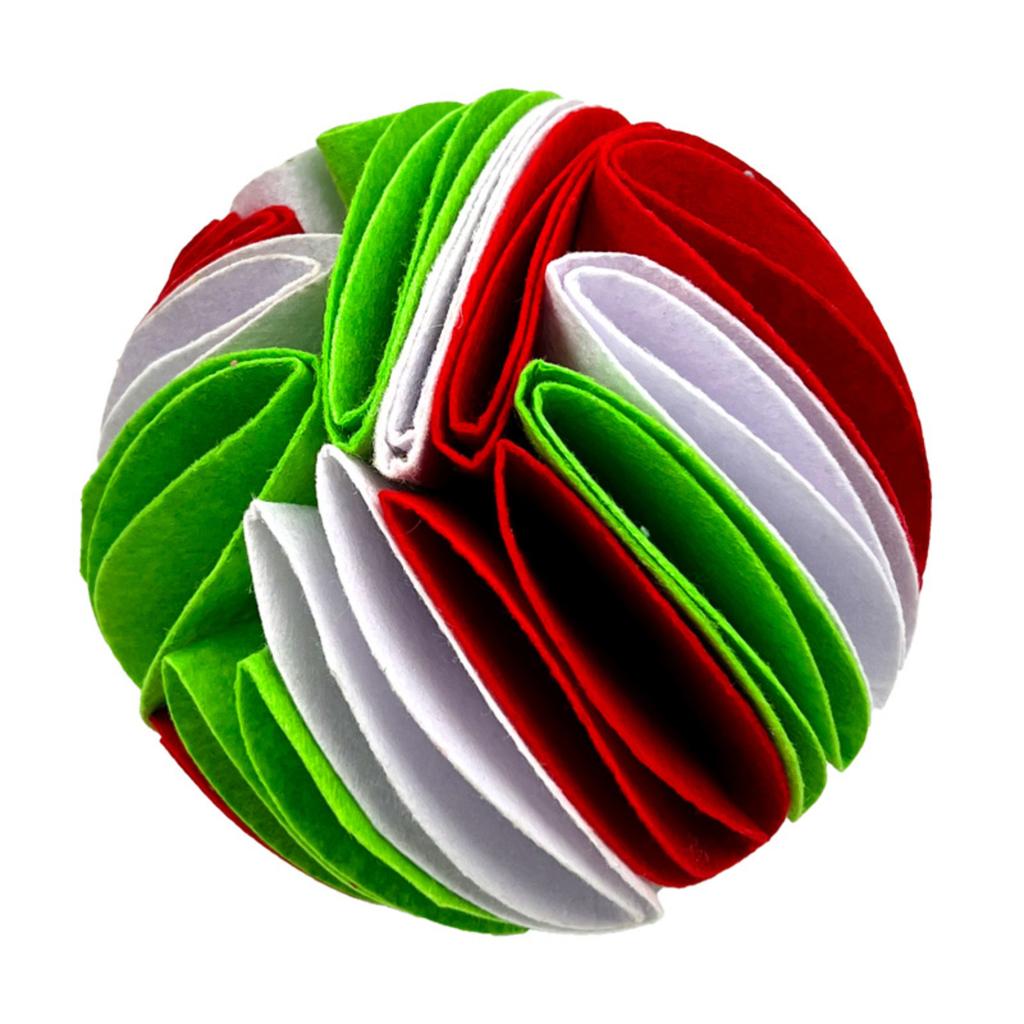 Inner Roll Sniffing Ball Pet Dog Intelligence Training Toy Amuse Pet Bubble Rubber Ball