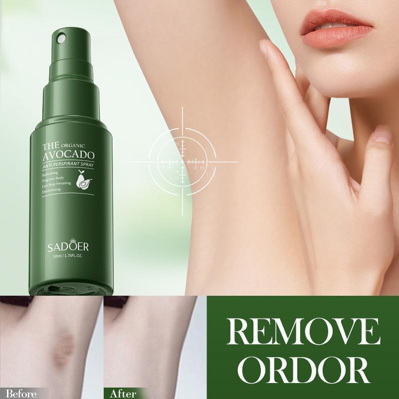 

Sadoer Авокадо Спрей-ароматизатор против пота Портативный спрей против пота 50ml