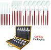 Tableware Set Gift Box Fabulous Cutlery Knife Fork Dessert Spoon Coffee Spoon 24PCS Gold Flatware Dinnerware Sets
