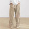 Men's Corduroy Casual Pants Joggers Cargo Pants Drawstring Elastic Waist Baggy Sweatpants with Pockets Fall Winter Straight Leg Trousers for Male