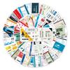 Aviation Travel Boarding Pass Stickers - Airline Tickets & Creative Pattern Labels for Laptops