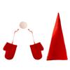 Christmas Tree Decoration Non-Woven Fabric Tree Top Hat Gloves Ornament Festive Atmosphere Holiday Decor
