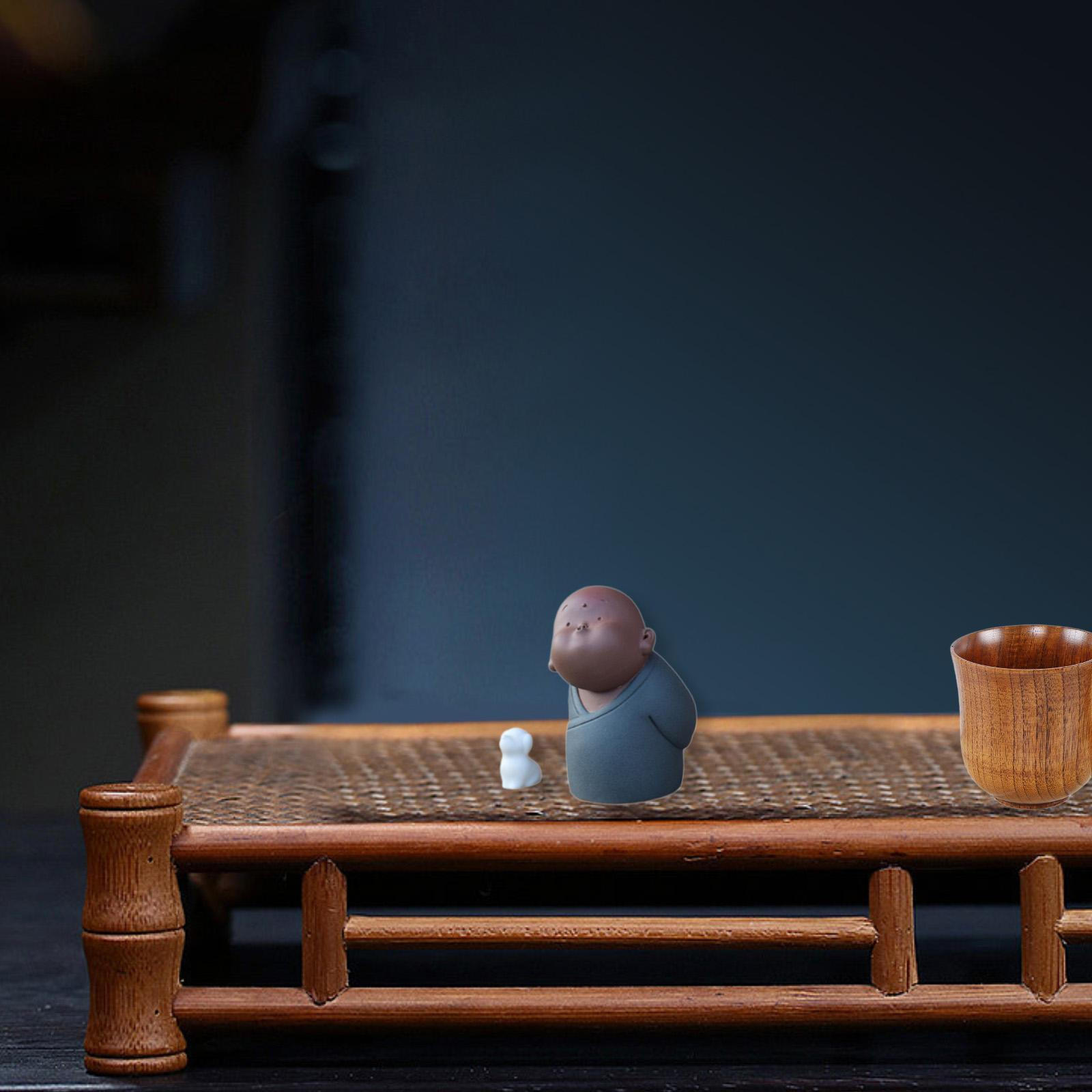 

Статуэтка фиолетовая глина прочная, чайный сервиз аксессуары 8.5cmx8cmx11.5cm