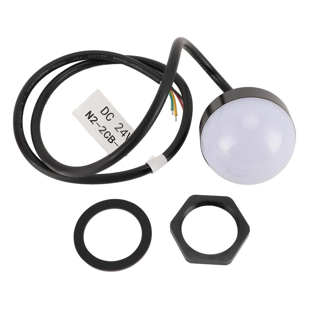 24V LED Industrial Warning Light Round Water Proof 3 Colors Industrial Signal Light for CNC Machine Tool