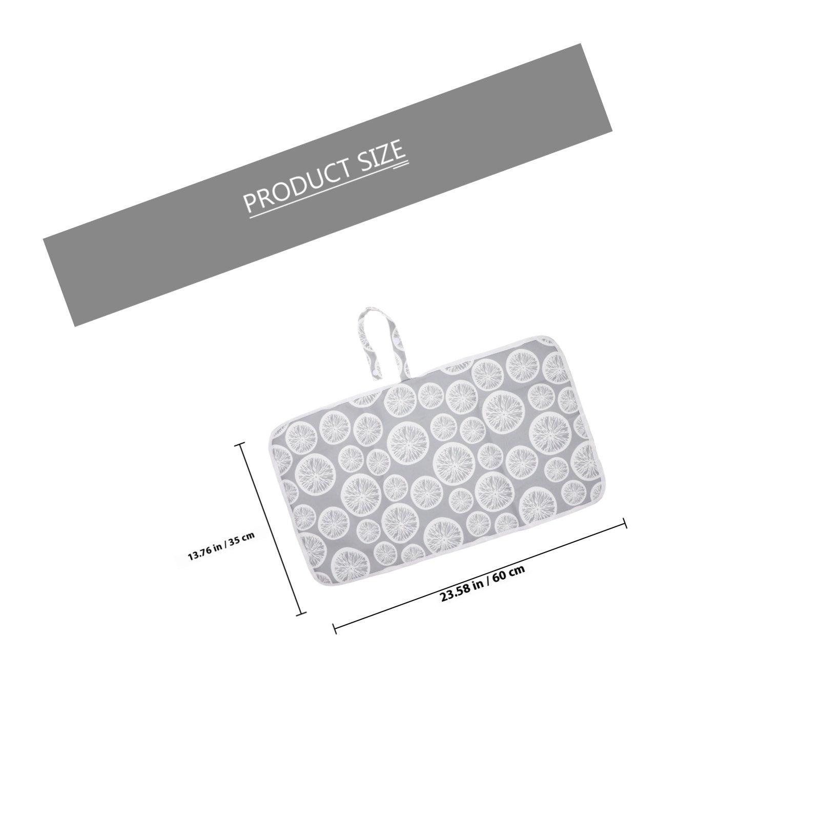 

Baby Changing Pad Portable Large Waterproof Diaper Changing Mat Travel Baby Diaper Cushion Foldable Lightweight Infant Urinal серый